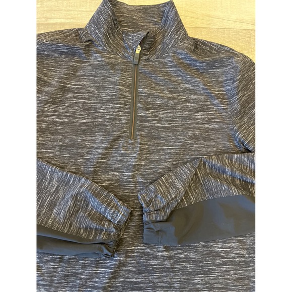 lululemon athletica Other - Lululemon Heather Black 1/4 zip Pullover Windbreaker Golf Running Stretch Size S